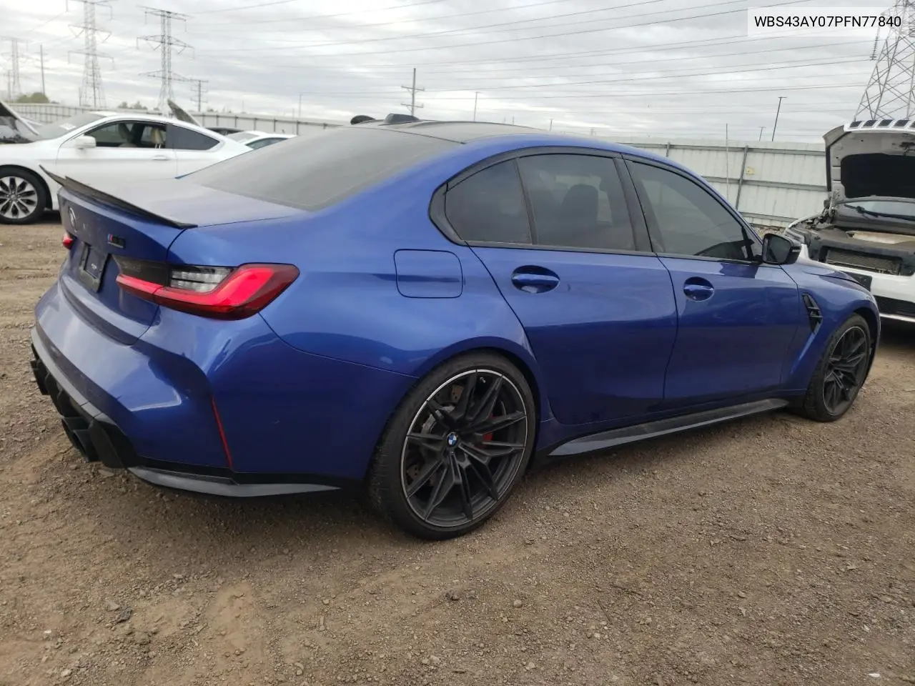 2023 BMW M3 Competition VIN: WBS43AY07PFN77840 Lot: 56032255
