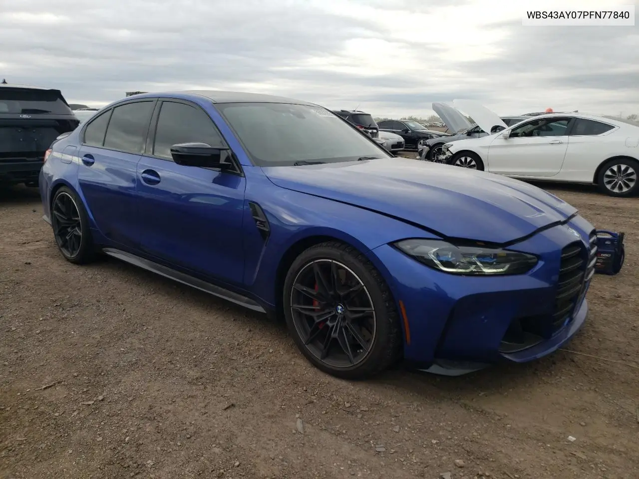 2023 BMW M3 Competition VIN: WBS43AY07PFN77840 Lot: 56032255