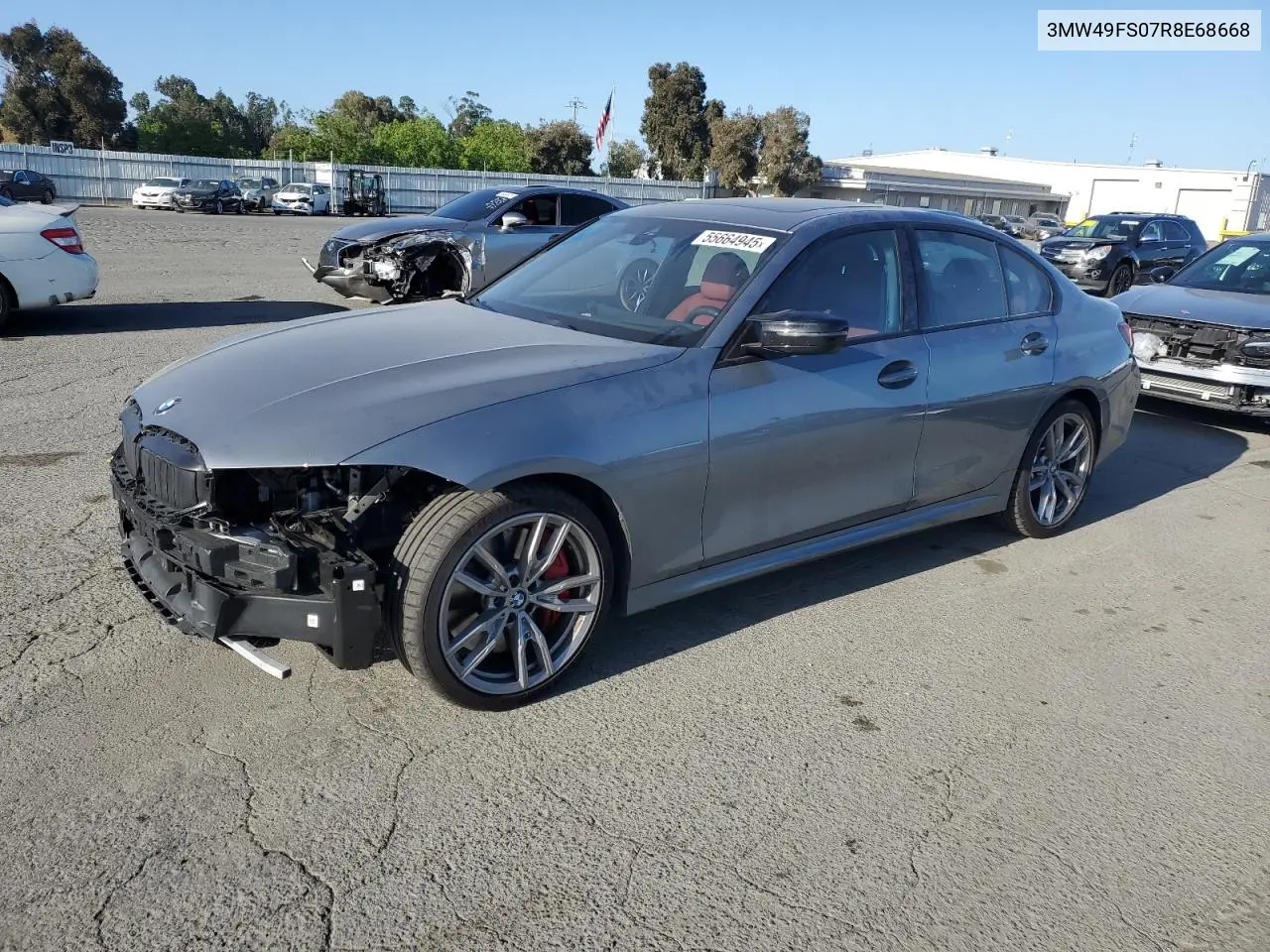 2024 BMW M340I VIN: 3MW49FS07R8E68668 Lot: 55664945