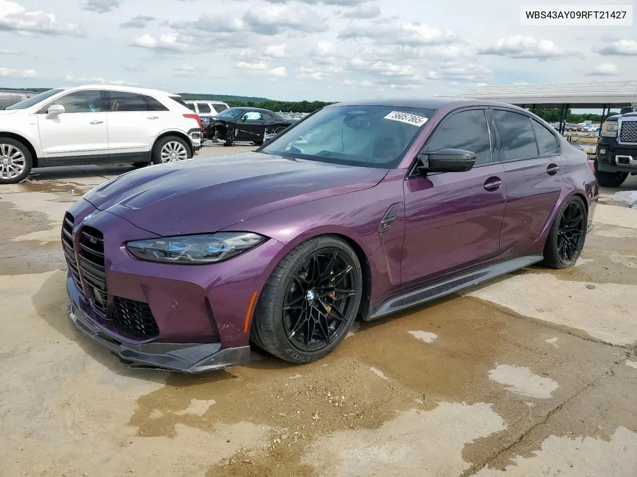 2024 BMW M3 Competition VIN: WBS43AY09RFT21427 Lot: 56057865