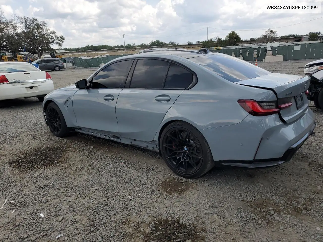 2024 BMW M3 Competition VIN: WBS43AY08RFT30099 Lot: 56101045