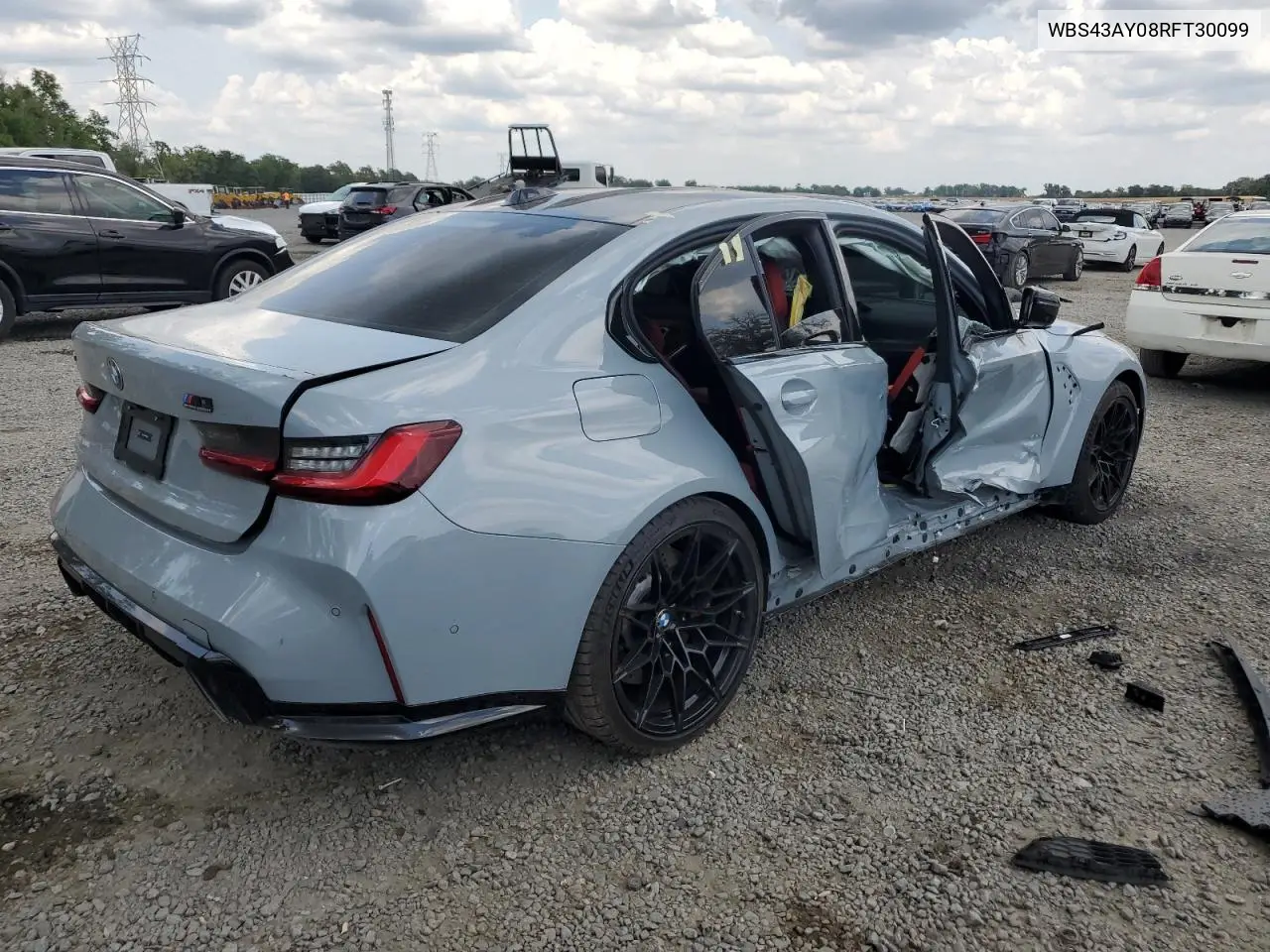 2024 BMW M3 Competition VIN: WBS43AY08RFT30099 Lot: 56101045