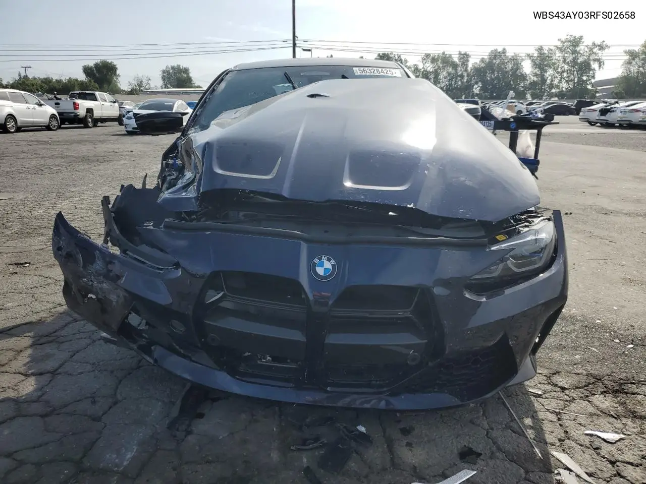 2024 BMW M3 Competition VIN: WBS43AY03RFS02658 Lot: 56328425
