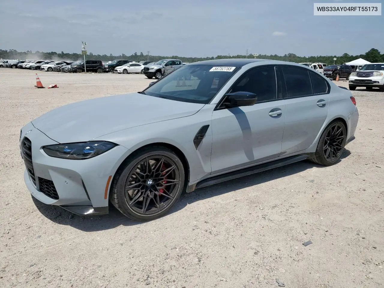 2024 BMW M3 Competition VIN: WBS33AY04RFT55173 Lot: 56752765