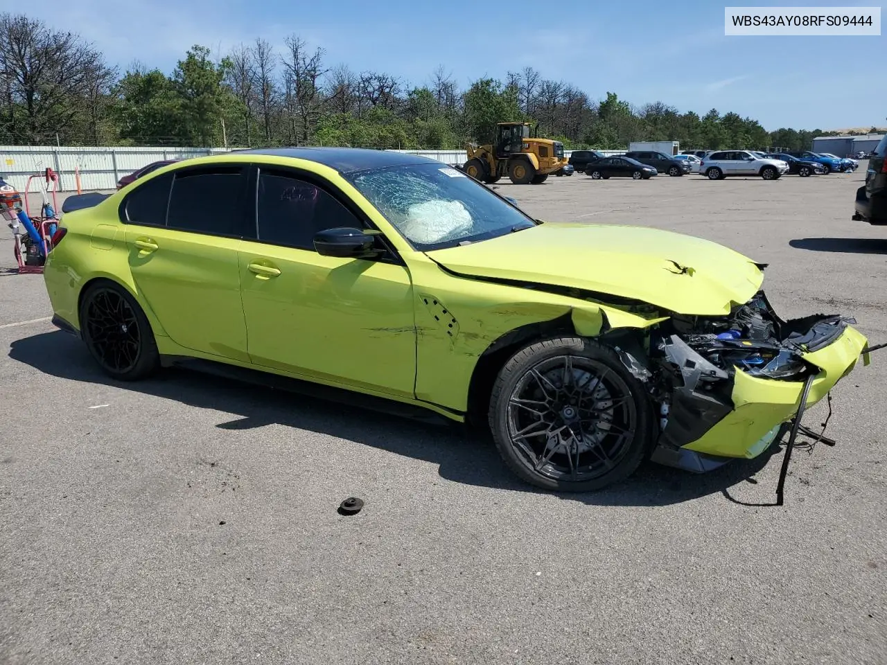 2024 BMW M3 Competition VIN: WBS43AY08RFS09444 Lot: 62233135