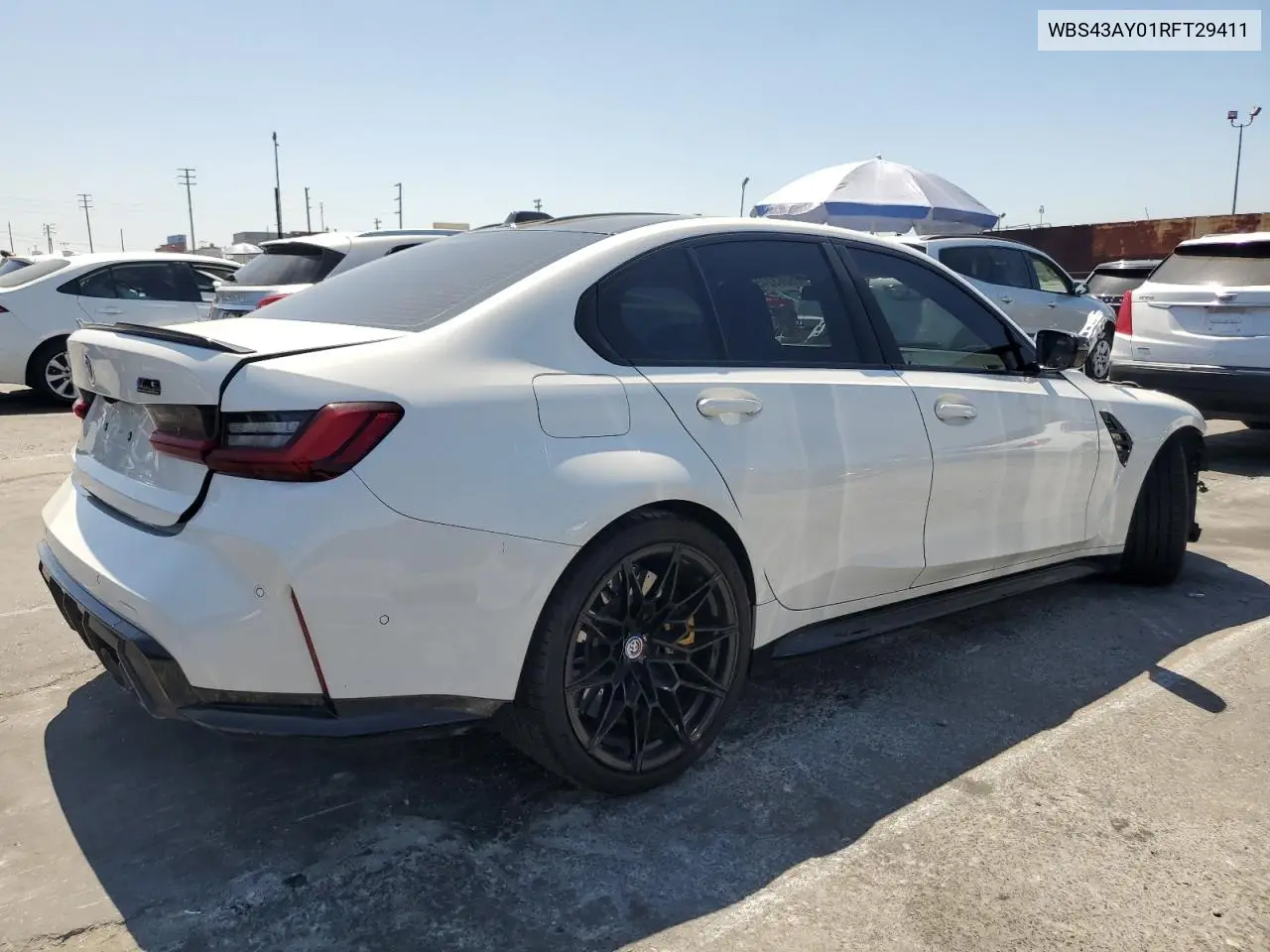 2024 BMW M3 Competition VIN: WBS43AY01RFT29411 Lot: 63083245
