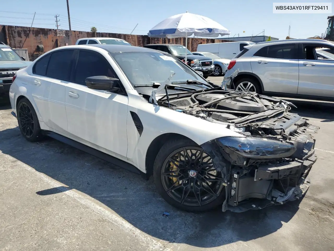 2024 BMW M3 Competition VIN: WBS43AY01RFT29411 Lot: 63083245