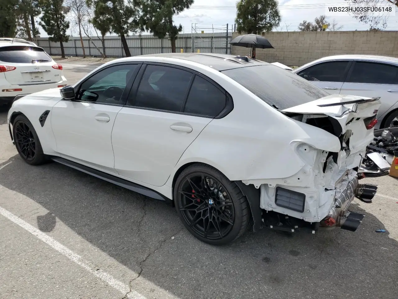 2025 BMW M3 Competition VIN: WBS23HJ03SFU06148 Lot: 51459325