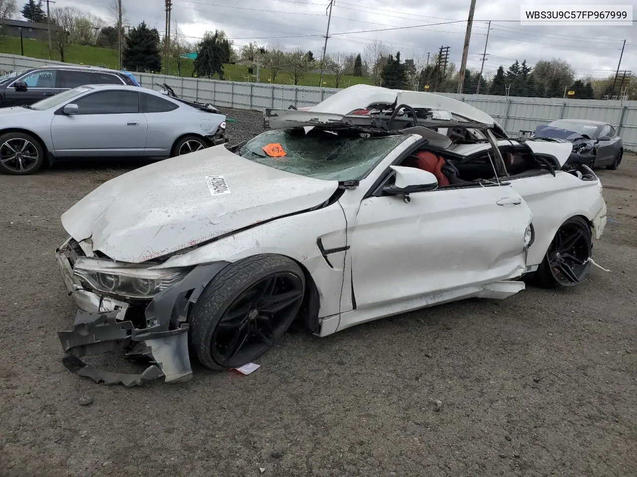 2015 BMW M4 VIN: WBS3U9C57FP967999 Lot: 47906424