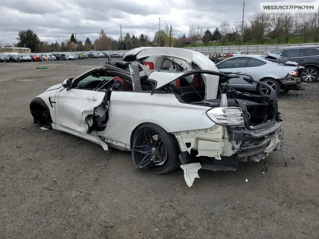 2015 BMW M4 VIN: WBS3U9C57FP967999 Lot: 47906424
