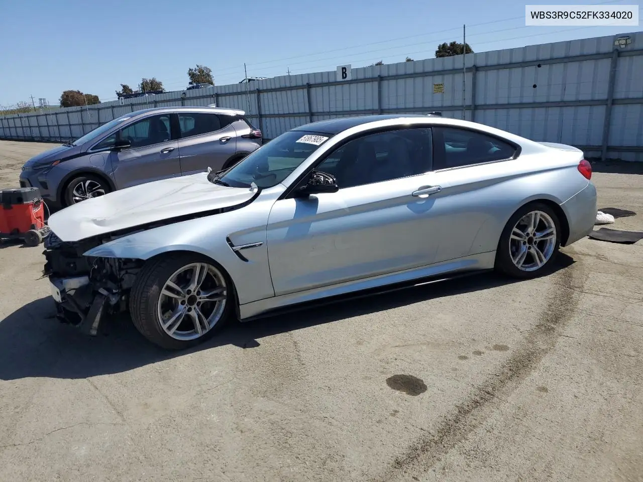 2015 BMW M4 VIN: WBS3R9C52FK334020 Lot: 51867985