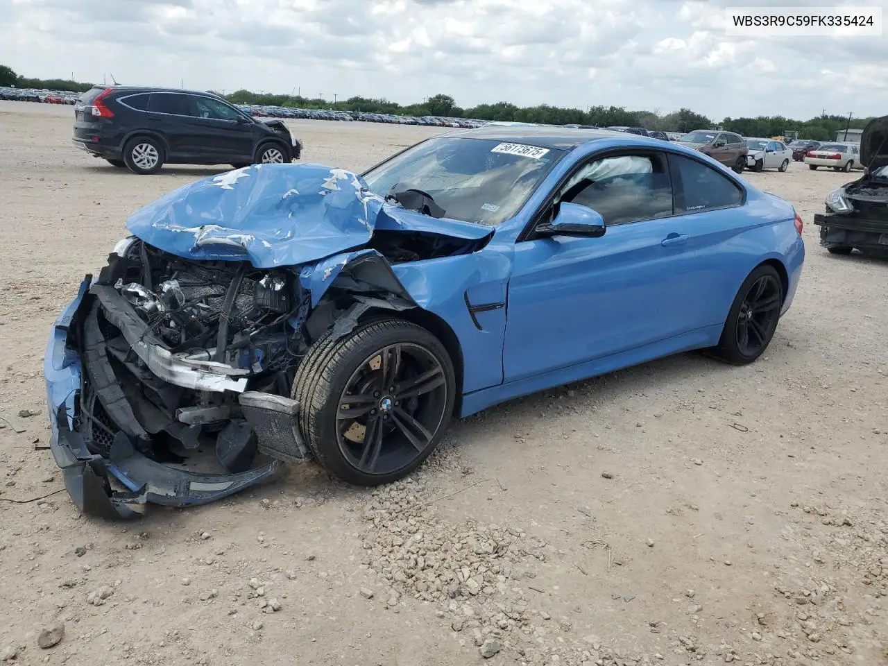 2015 BMW M4 VIN: WBS3R9C59FK335424 Lot: 56173675
