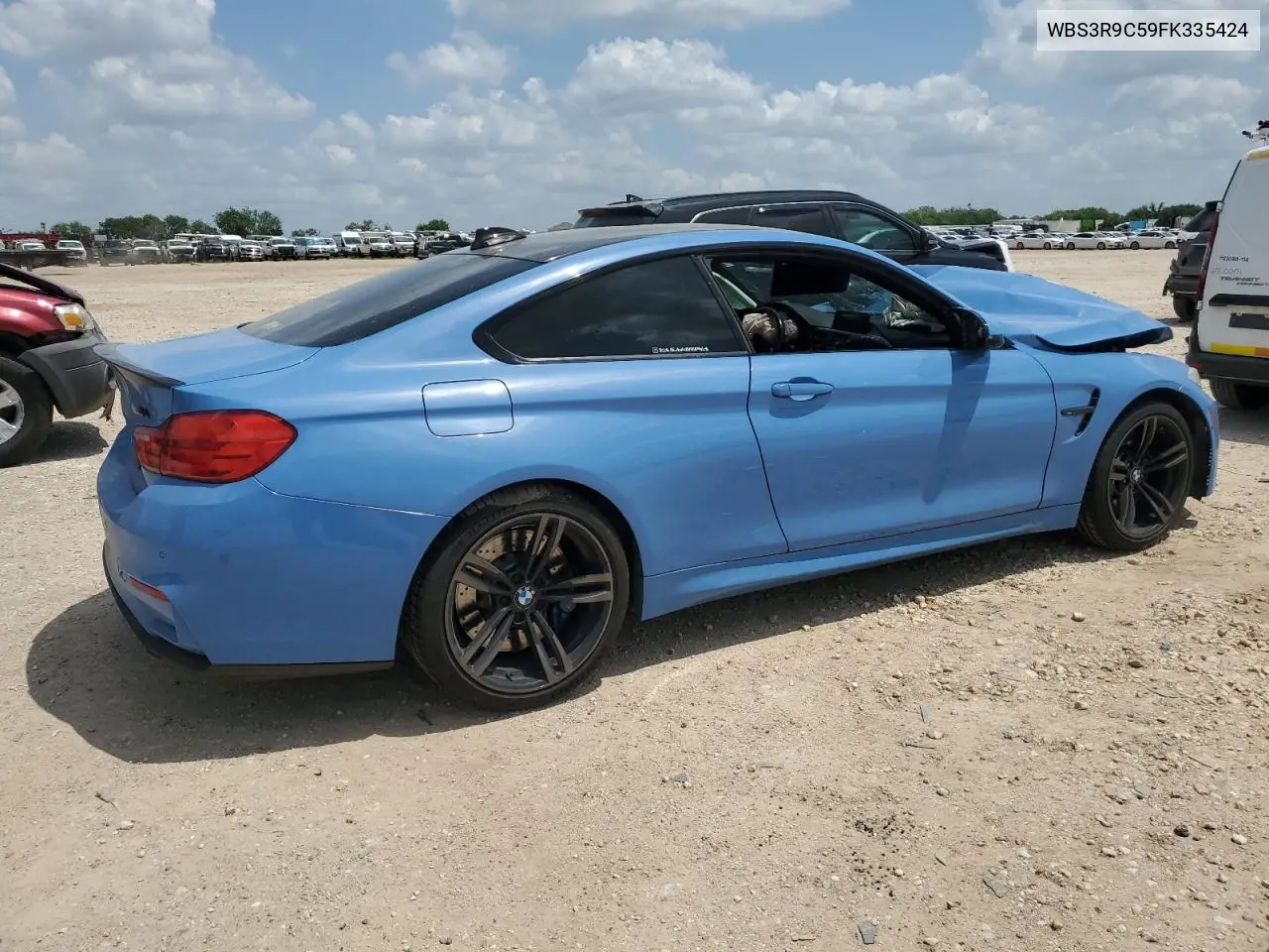 2015 BMW M4 VIN: WBS3R9C59FK335424 Lot: 56173675