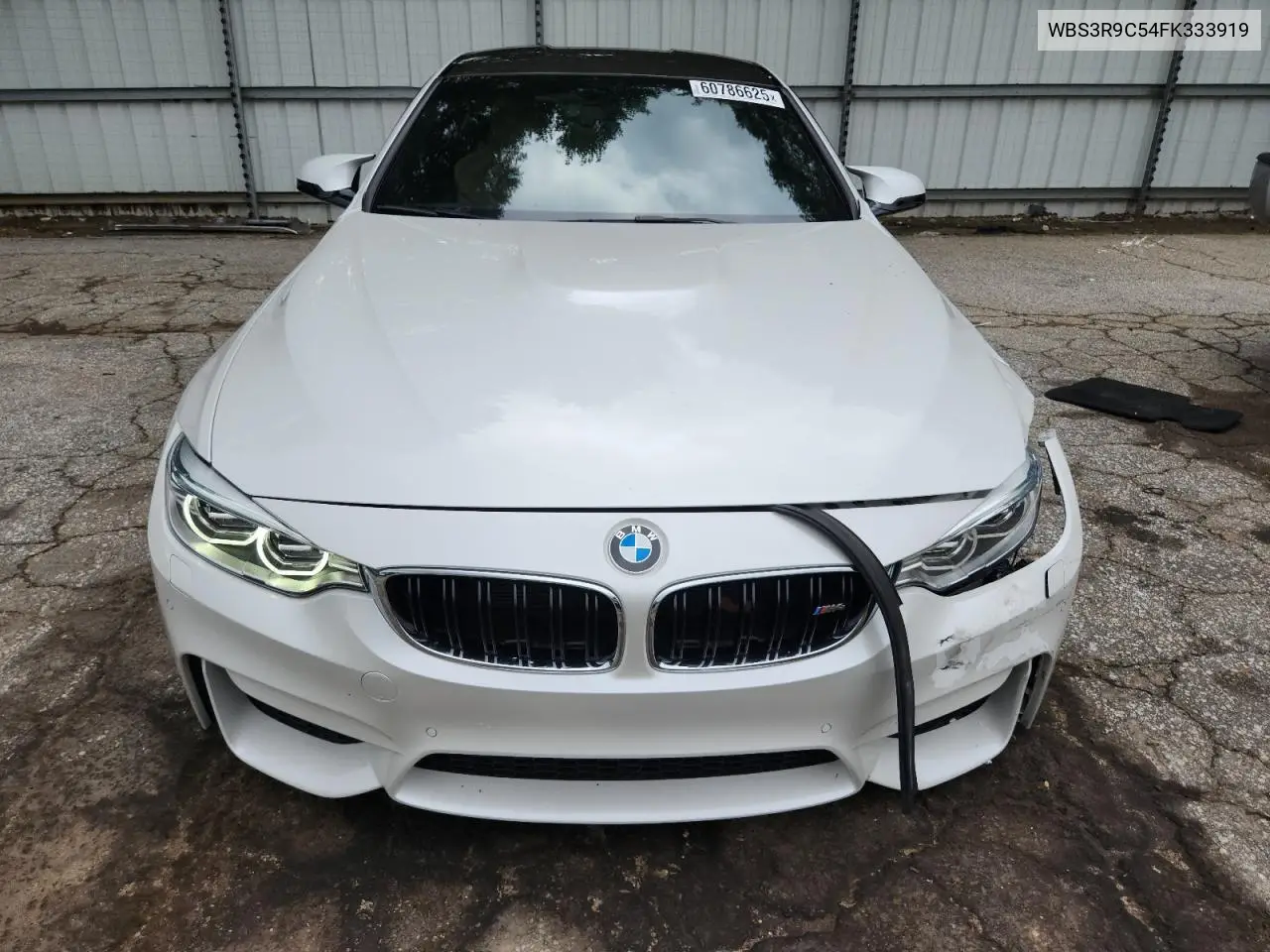 2015 BMW M4 VIN: WBS3R9C54FK333919 Lot: 60786625