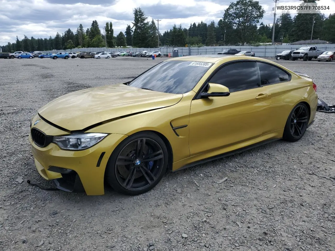 2015 BMW M4 VIN: WBS3R9C57FF708534 Lot: 61685205