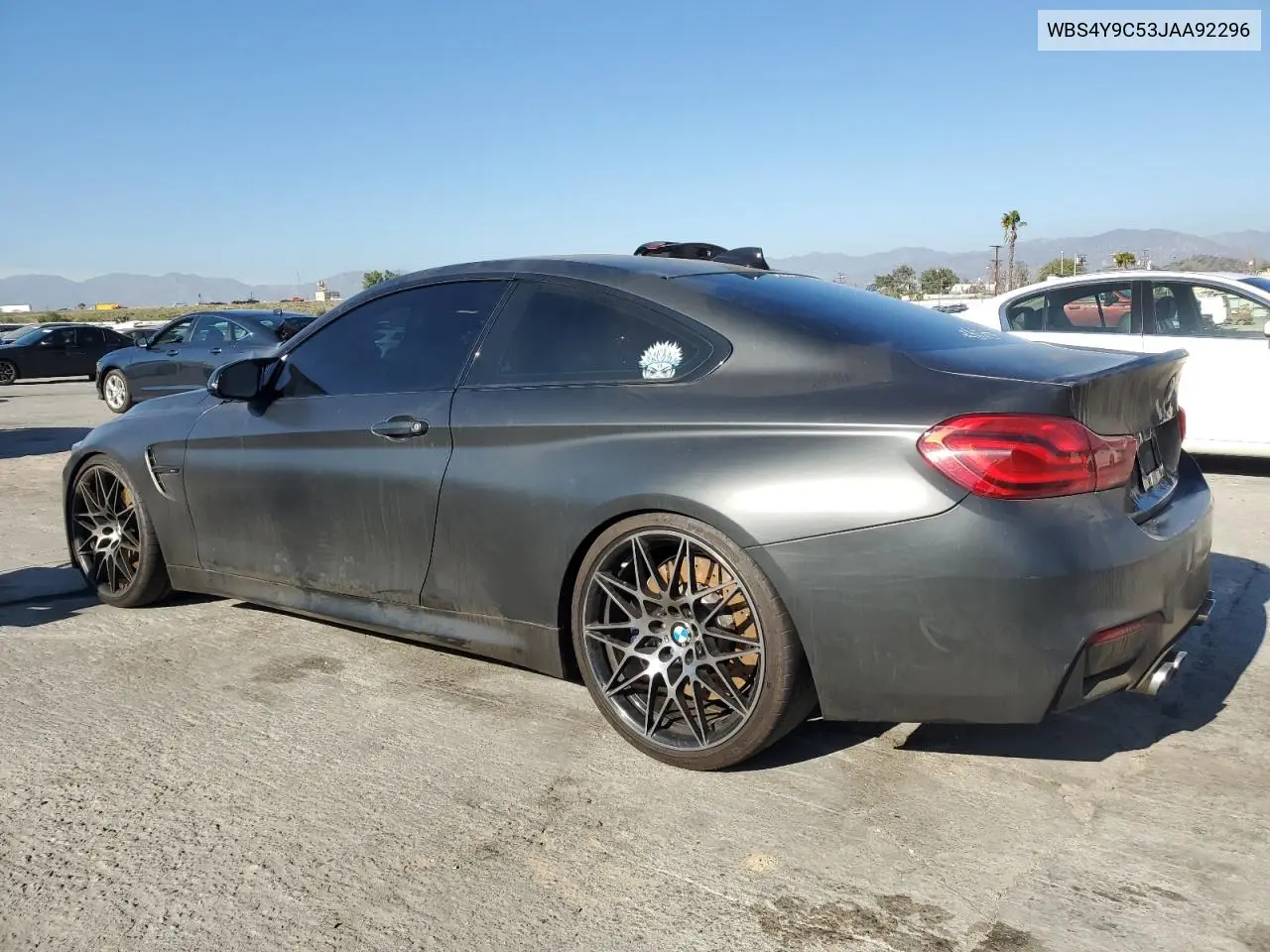 2018 BMW M4 VIN: WBS4Y9C53JAA92296 Lot: 46174365