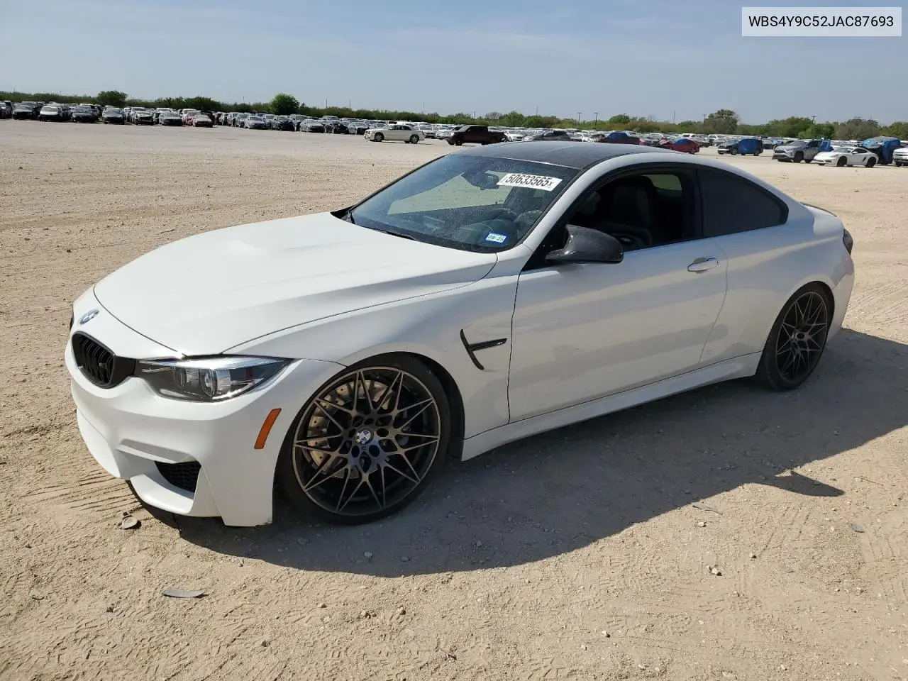 2018 BMW M4 VIN: WBS4Y9C52JAC87693 Lot: 50633565