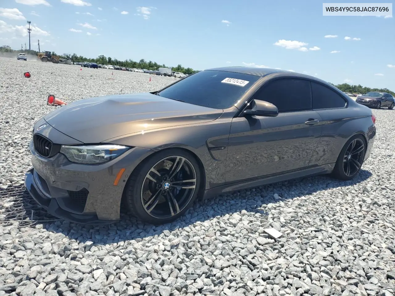2018 BMW M4 VIN: WBS4Y9C58JAC87696 Lot: 55212415