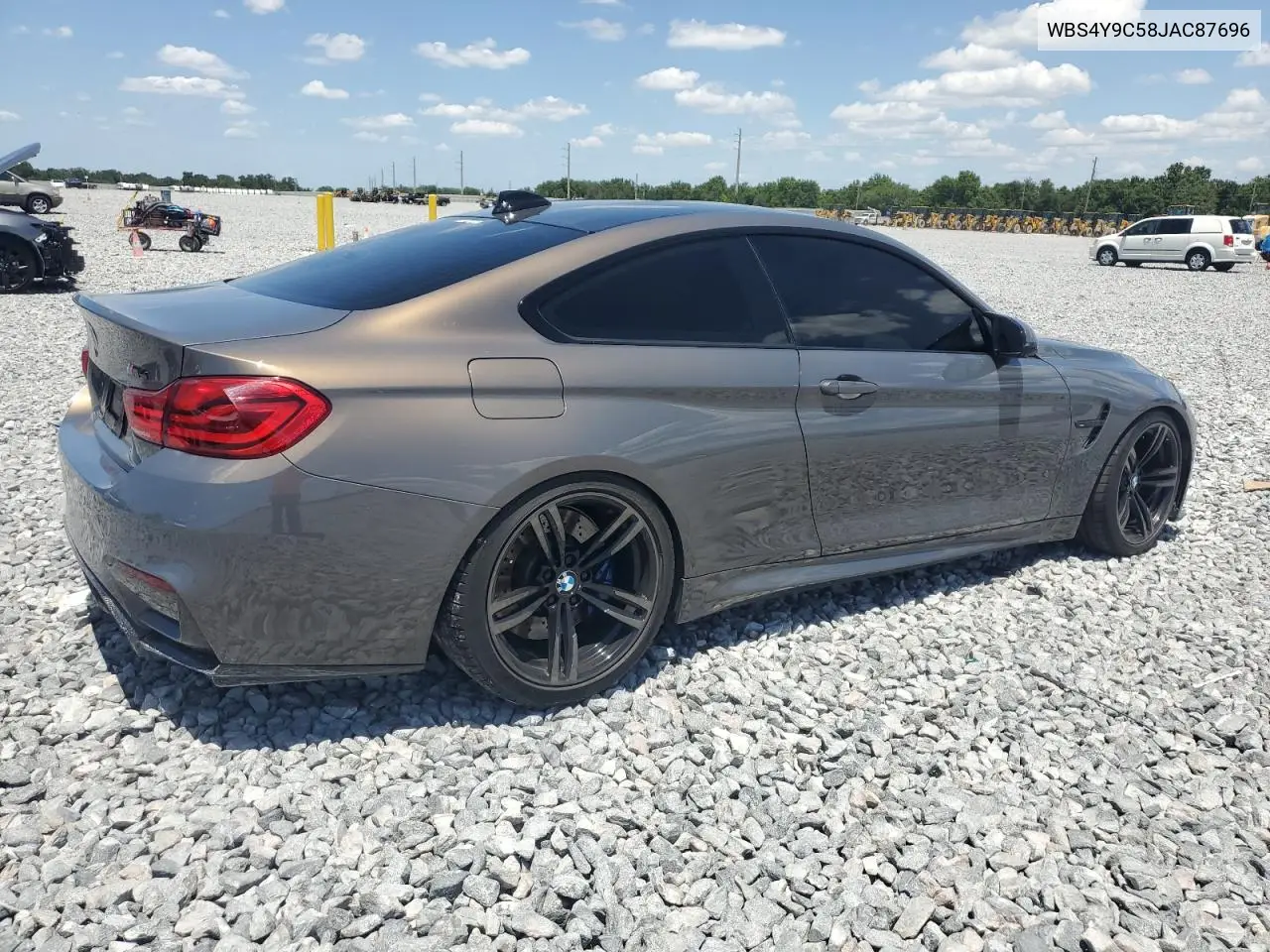 2018 BMW M4 VIN: WBS4Y9C58JAC87696 Lot: 55212415