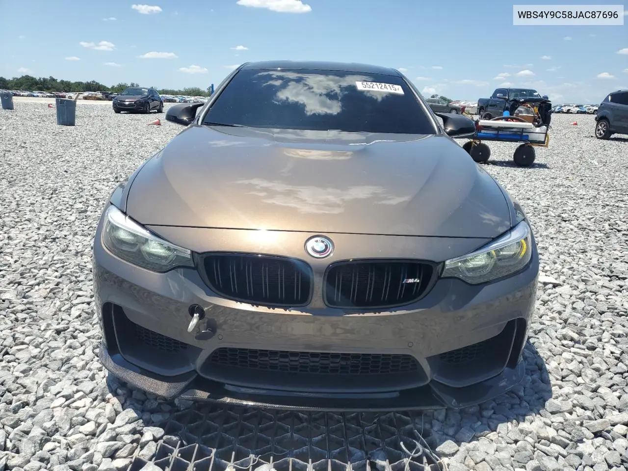 2018 BMW M4 VIN: WBS4Y9C58JAC87696 Lot: 55212415
