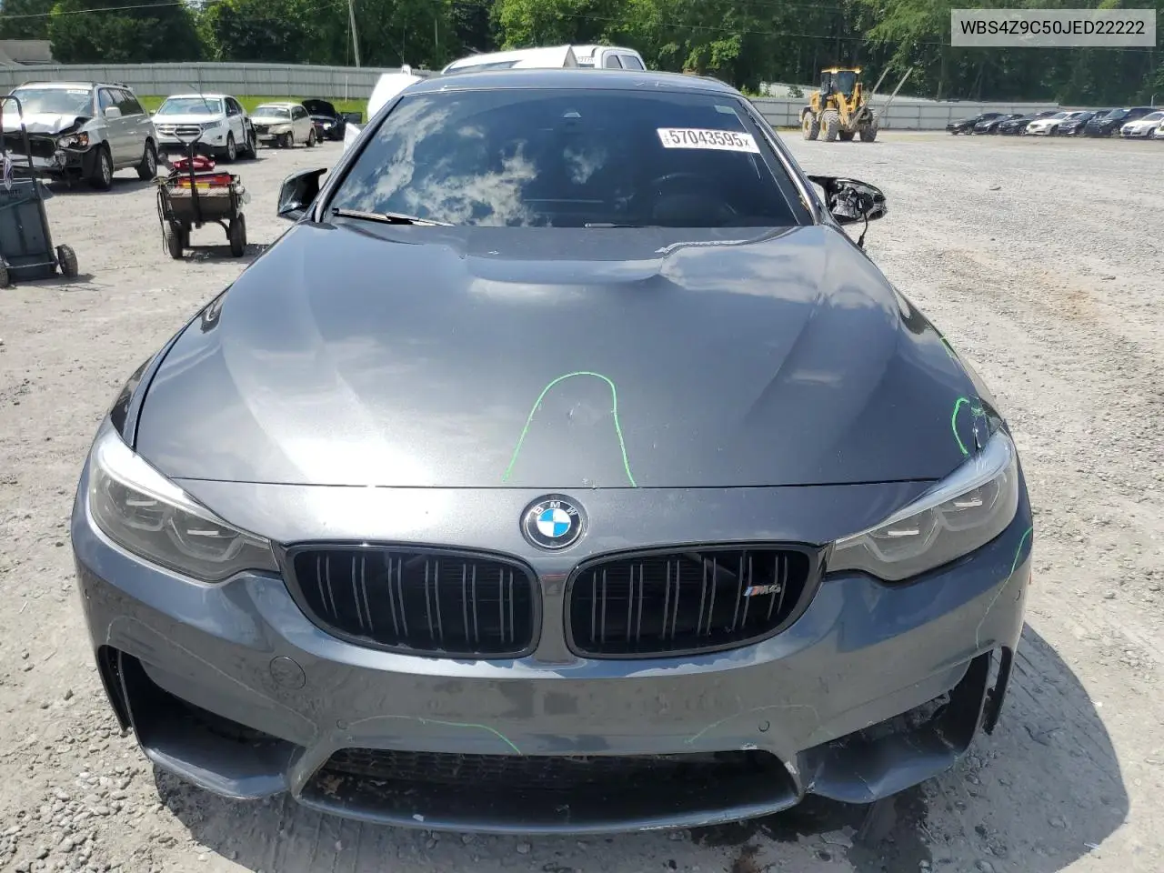 2018 BMW M4 VIN: WBS4Z9C50JED22222 Lot: 57043595