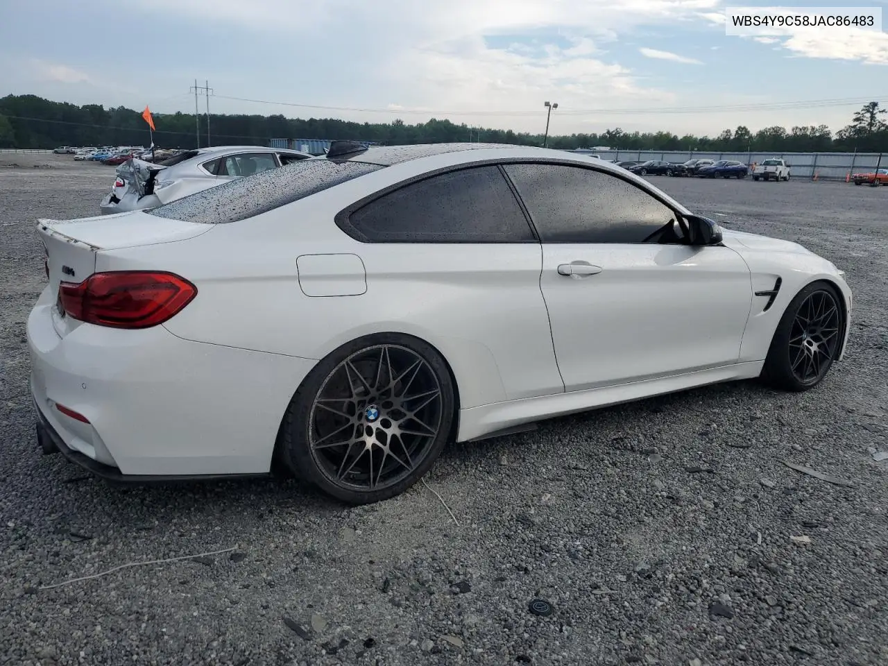 2018 BMW M4 VIN: WBS4Y9C58JAC86483 Lot: 57056035
