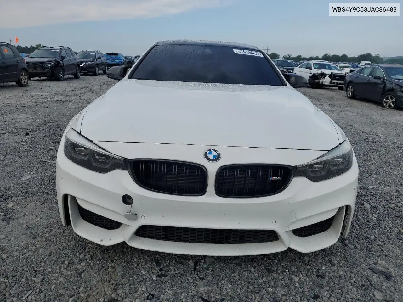 2018 BMW M4 VIN: WBS4Y9C58JAC86483 Lot: 57056035