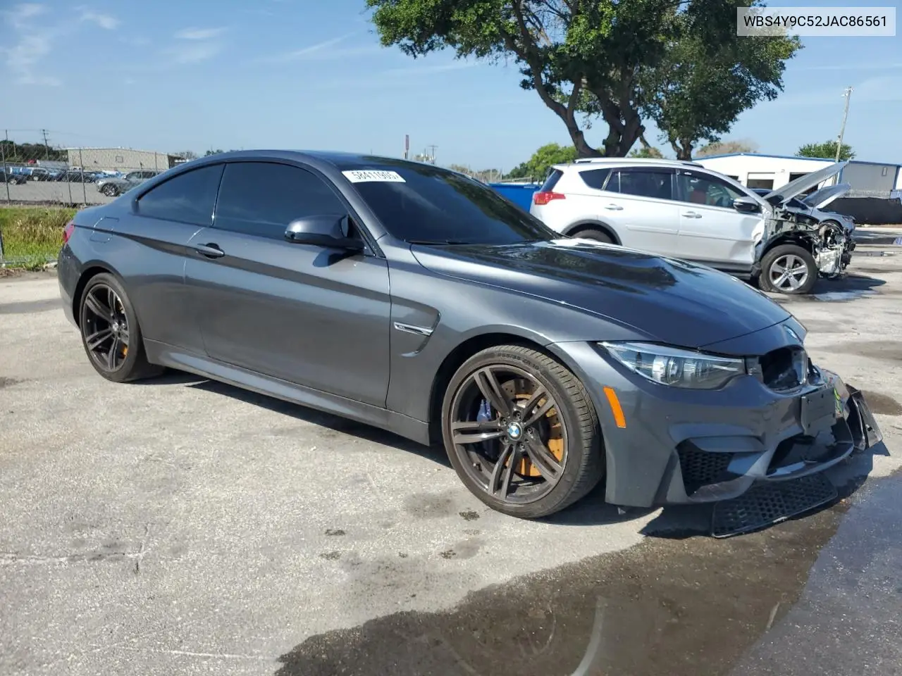 2018 BMW M4 VIN: WBS4Y9C52JAC86561 Lot: 58411905