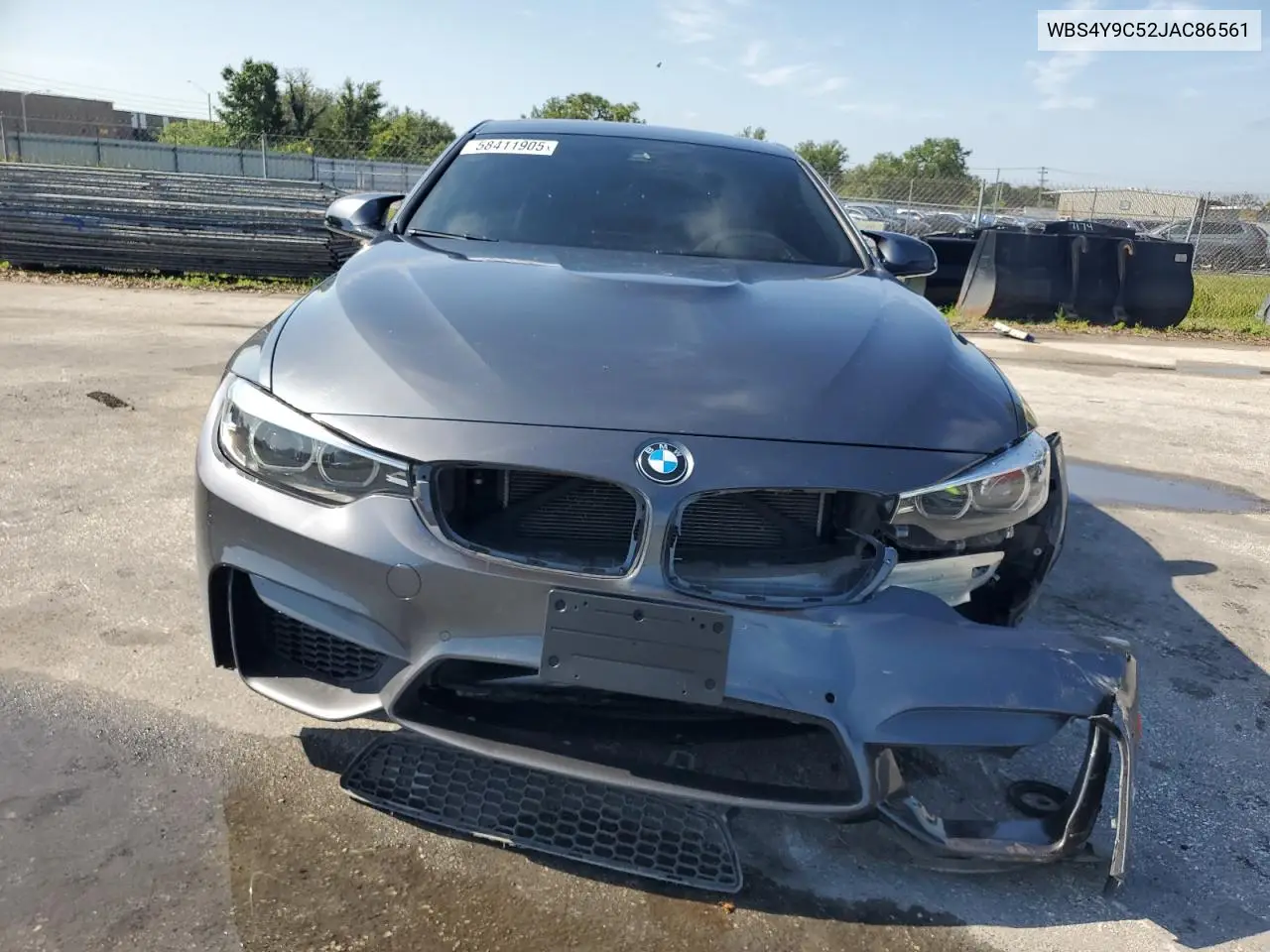 2018 BMW M4 VIN: WBS4Y9C52JAC86561 Lot: 58411905