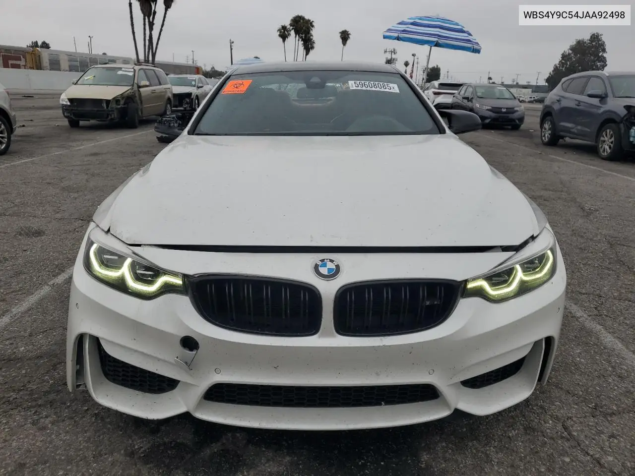 2018 BMW M4 VIN: WBS4Y9C54JAA92498 Lot: 59608085