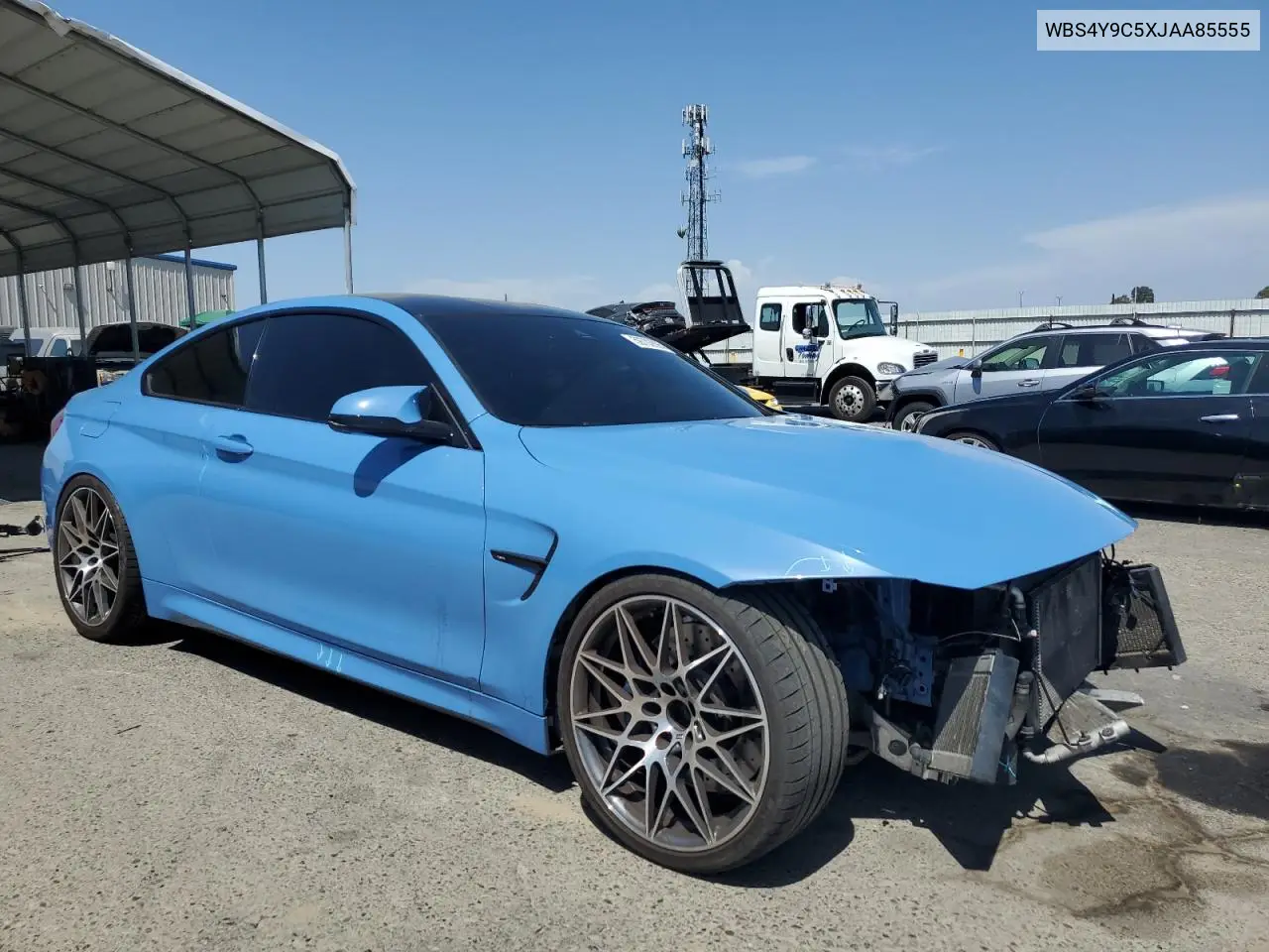2018 BMW M4 VIN: WBS4Y9C5XJAA85555 Lot: 59702895