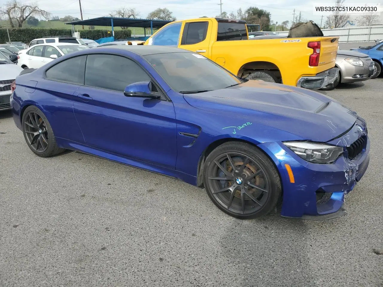 2019 BMW M4 Cs VIN: WBS3S7C51KAC09330 Lot: 47278025