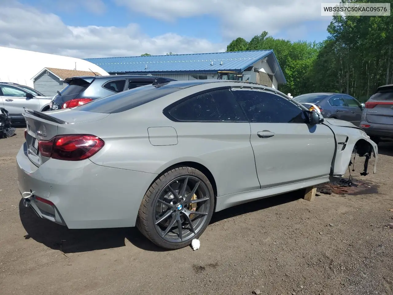 2019 BMW M4 Cs VIN: WBS3S7C50KAC09576 Lot: 56658415