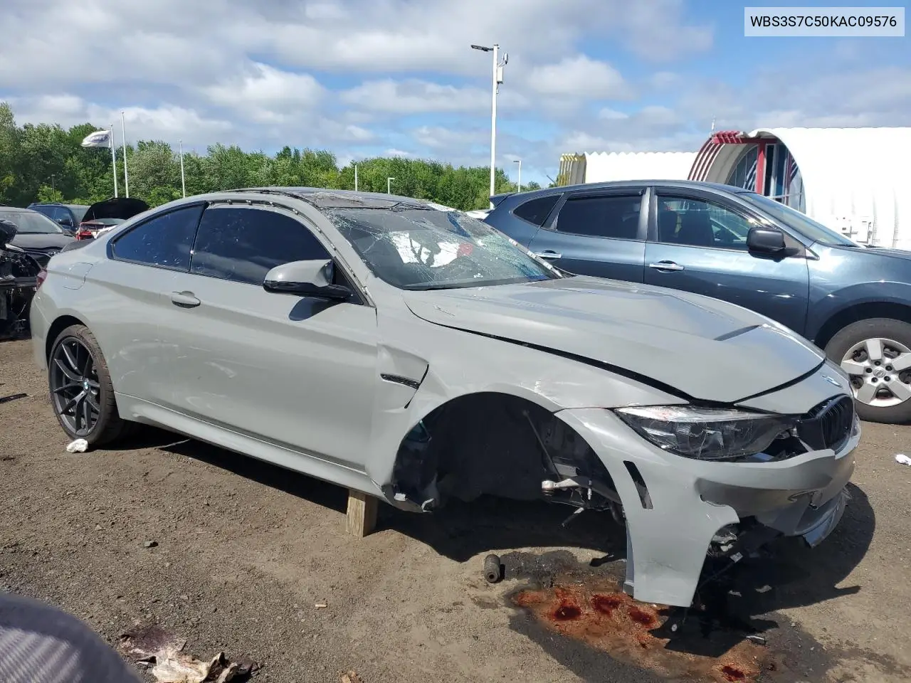 2019 BMW M4 Cs VIN: WBS3S7C50KAC09576 Lot: 56658415