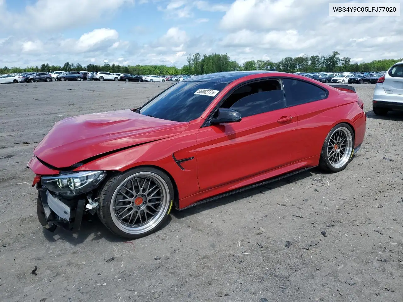 2020 BMW M4 VIN: WBS4Y9C05LFJ77020 Lot: 56002775