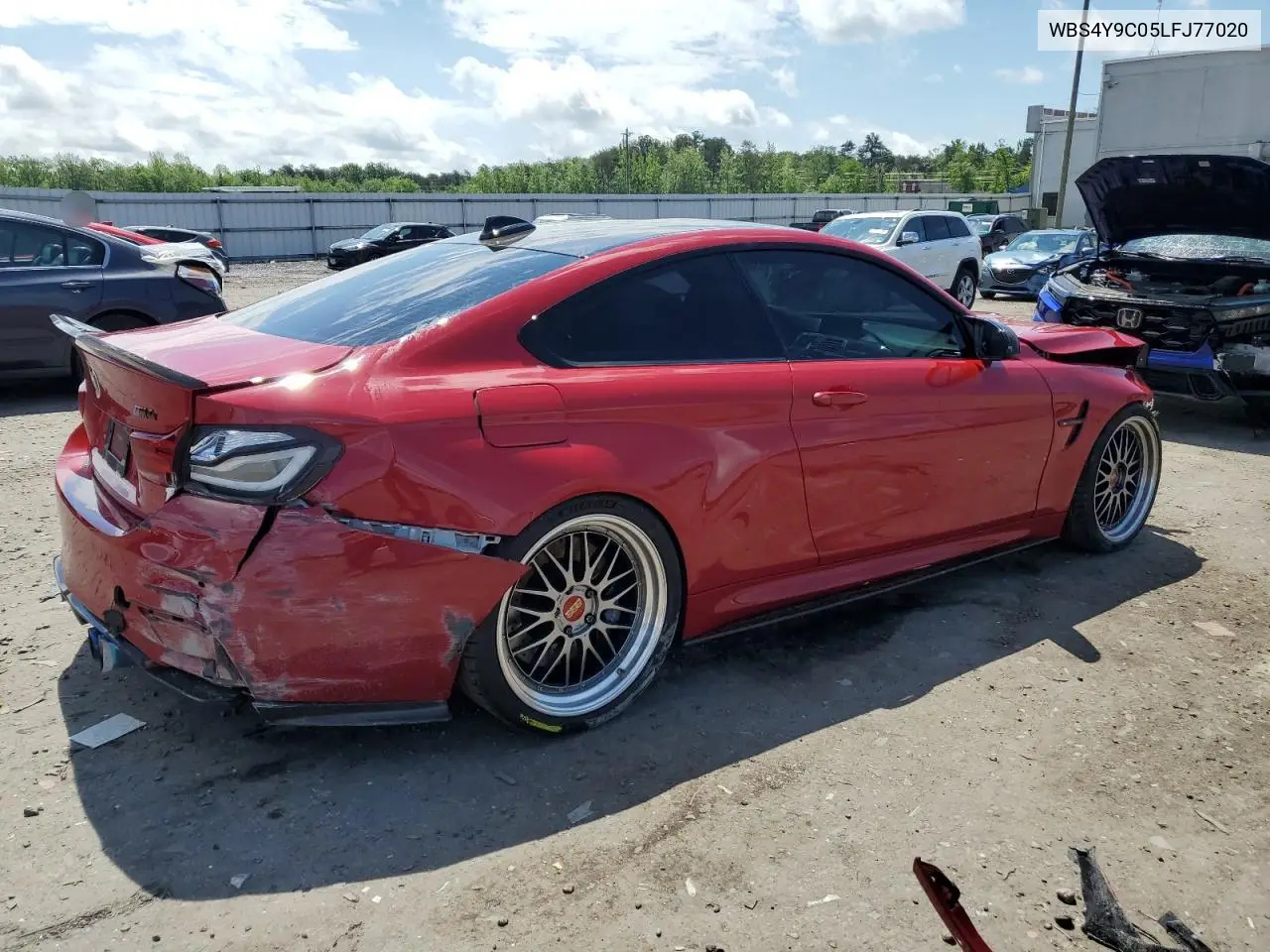 2020 BMW M4 VIN: WBS4Y9C05LFJ77020 Lot: 56002775