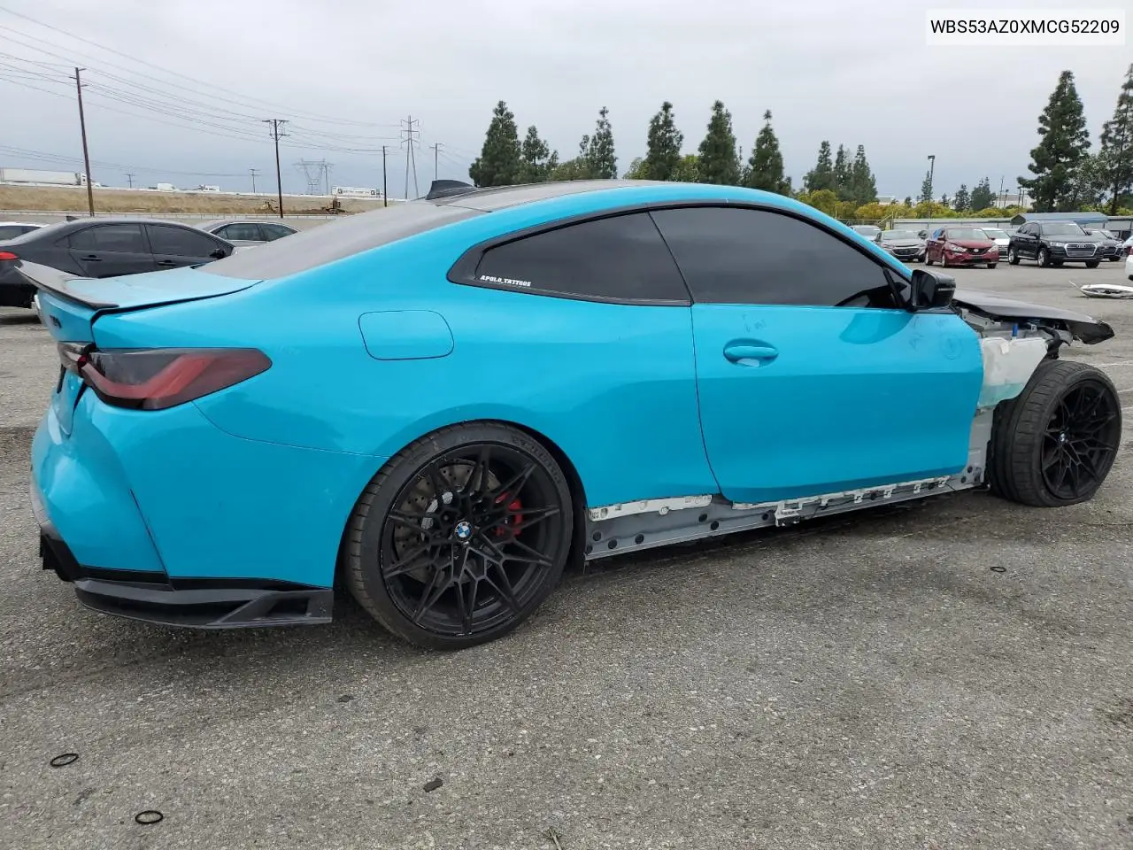 2021 BMW M4 VIN: WBS53AZ0XMCG52209 Lot: 50234375