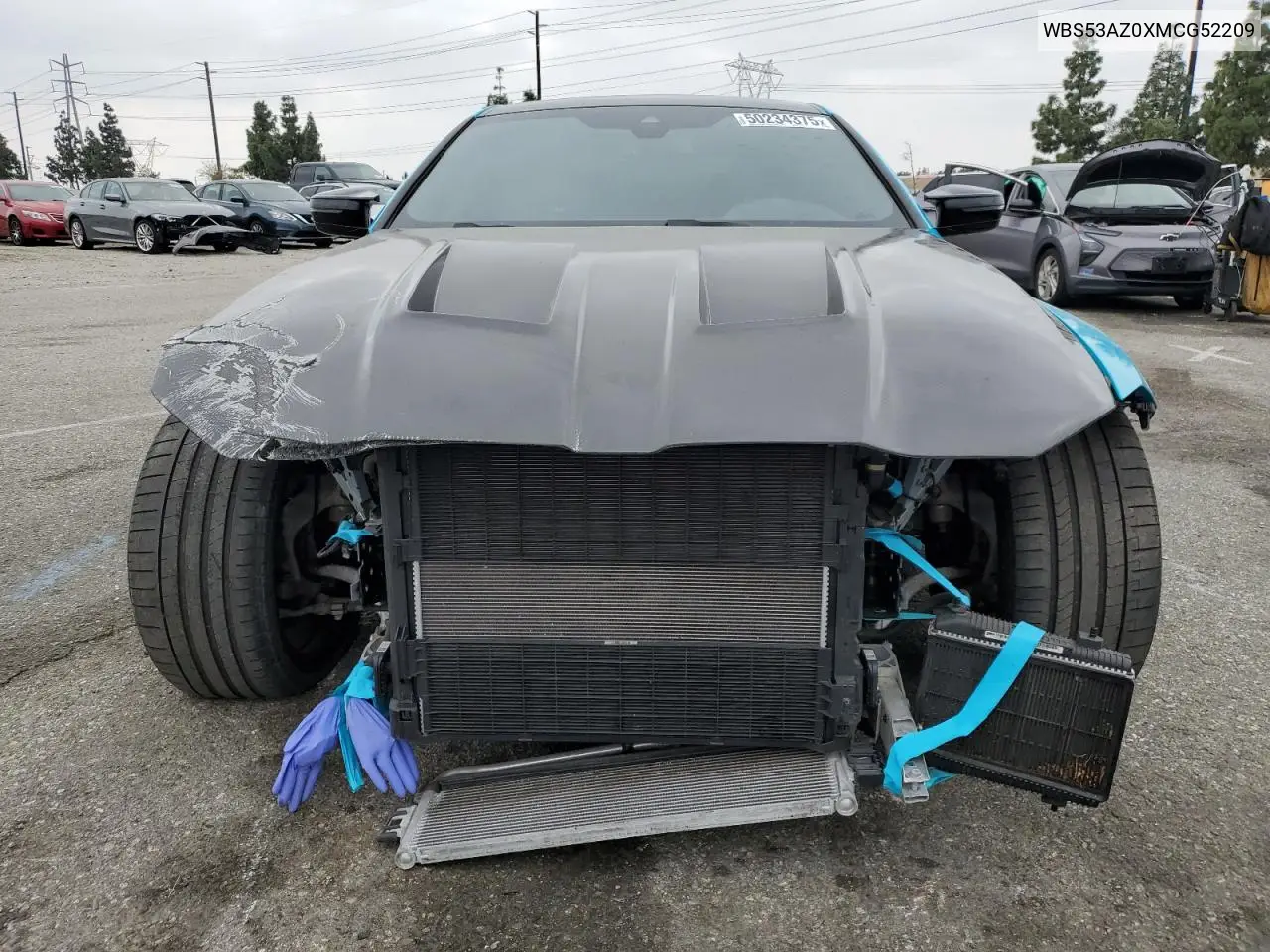2021 BMW M4 VIN: WBS53AZ0XMCG52209 Lot: 50234375