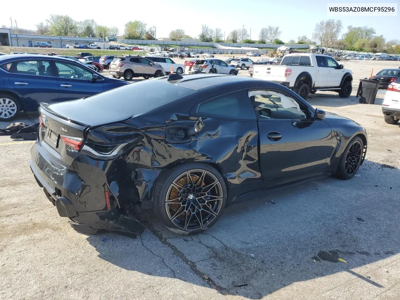 2021 BMW M4 VIN: WBS53AZ08MCF95296 Lot: 51476735