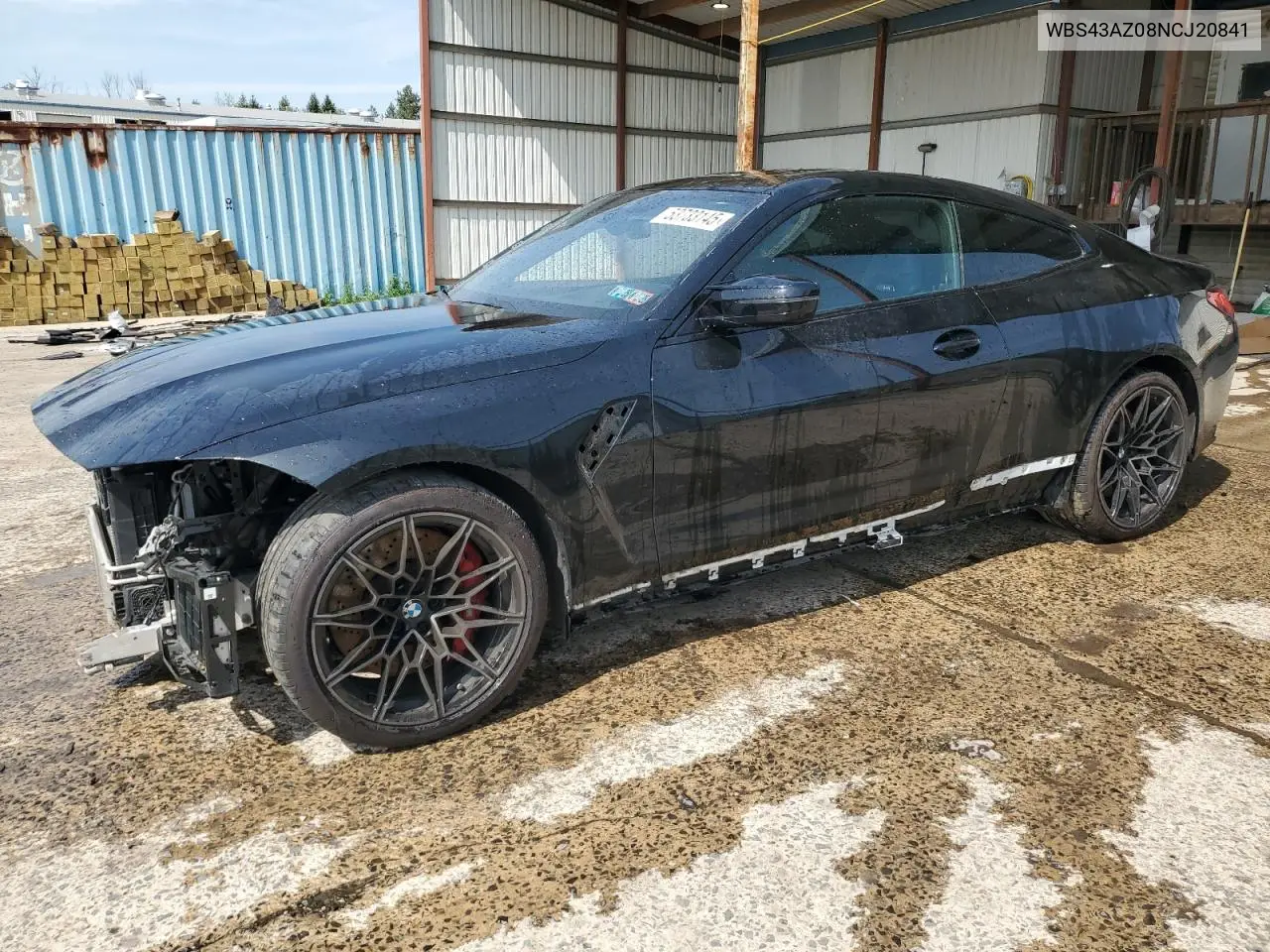 2021 BMW M4 Competition VIN: WBS43AZ08NCJ20841 Lot: 53733145