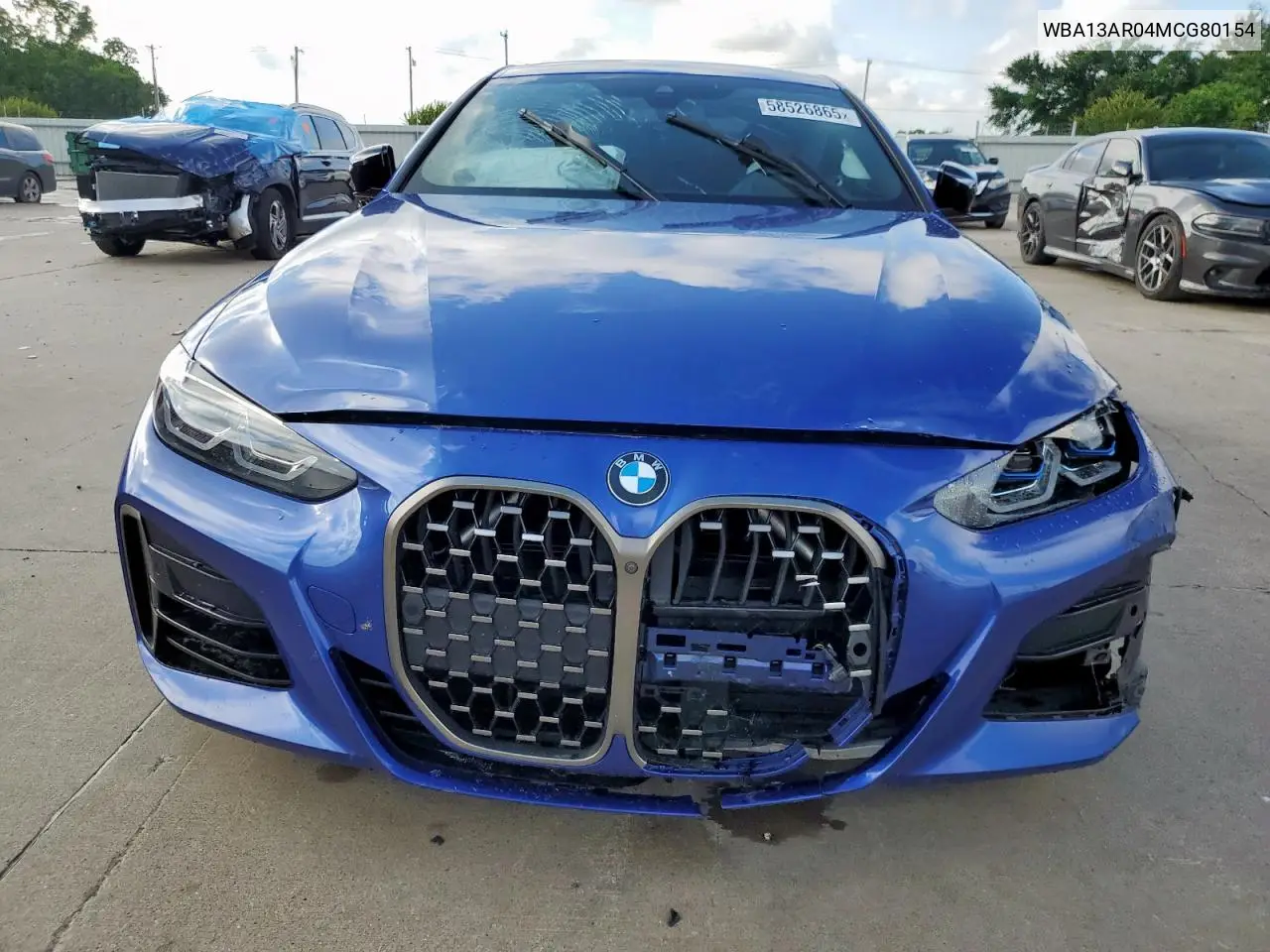2021 BMW M440Xi VIN: WBA13AR04MCG80154 Lot: 58526865