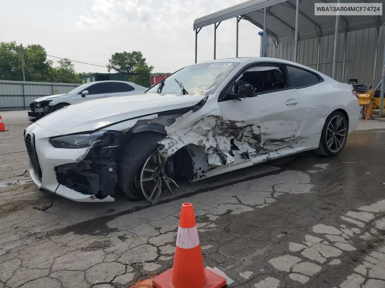 2021 BMW M440Xi VIN: WBA13AR04MCF74724 Lot: 59580625
