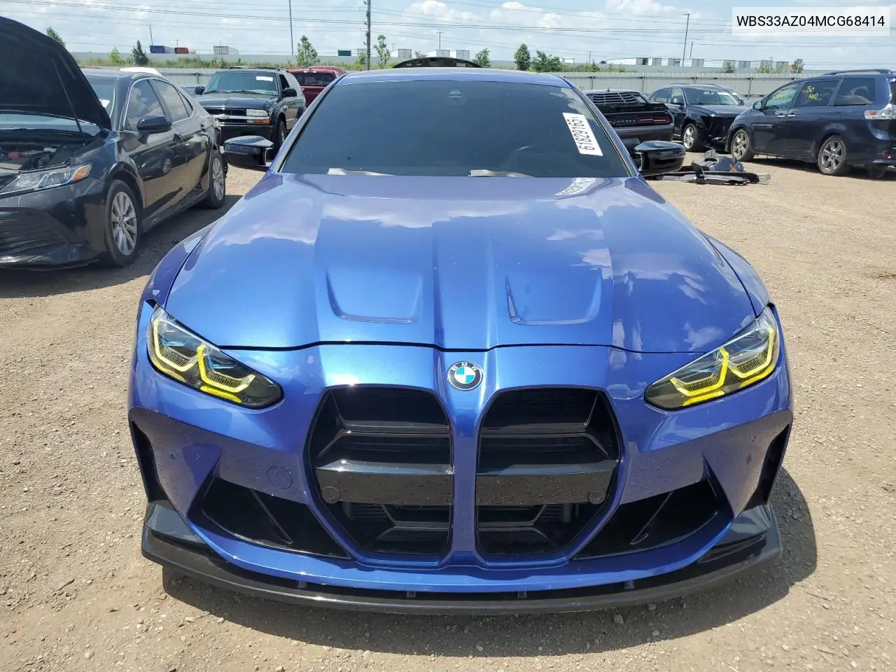 2021 BMW M4 Competition VIN: WBS33AZ04MCG68414 Lot: 61829165