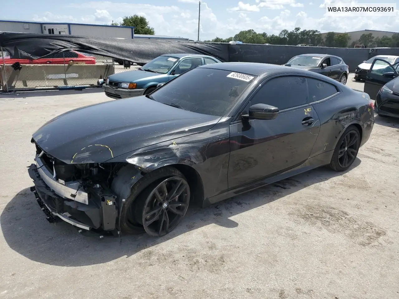 2021 BMW M440Xi VIN: WBA13AR07MCG93691 Lot: 62930605