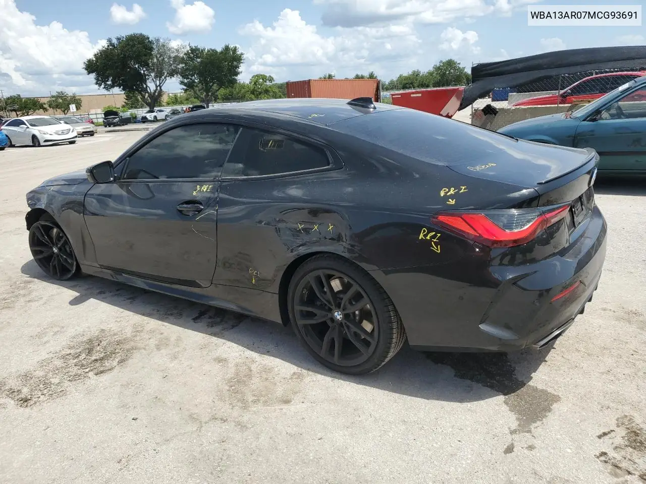 2021 BMW M440Xi VIN: WBA13AR07MCG93691 Lot: 62930605