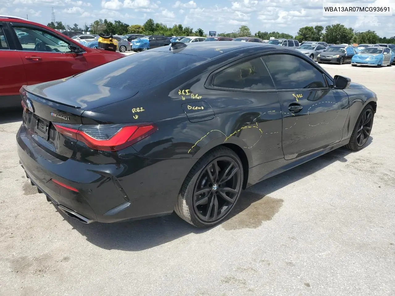 2021 BMW M440Xi VIN: WBA13AR07MCG93691 Lot: 62930605