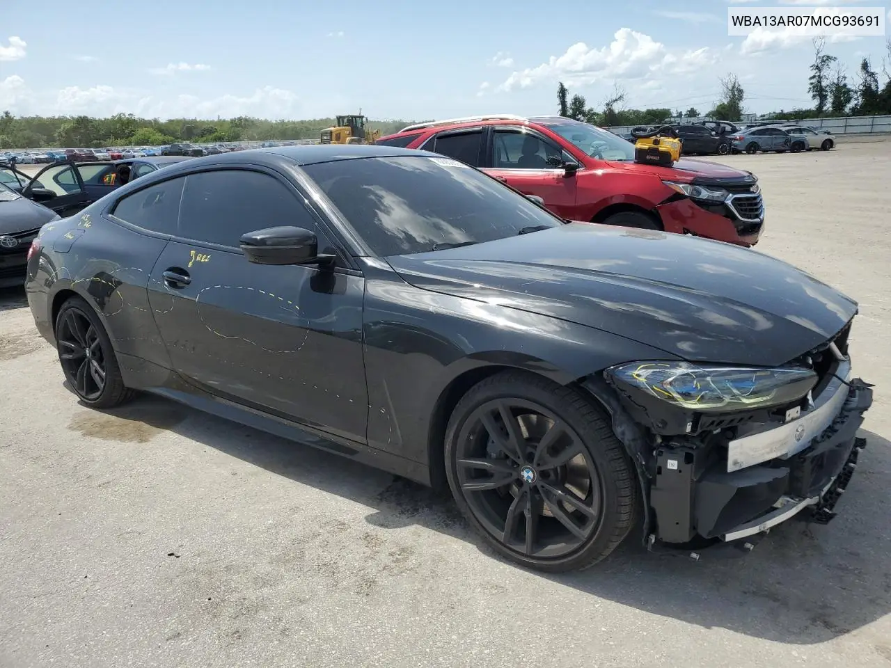 2021 BMW M440Xi VIN: WBA13AR07MCG93691 Lot: 62930605