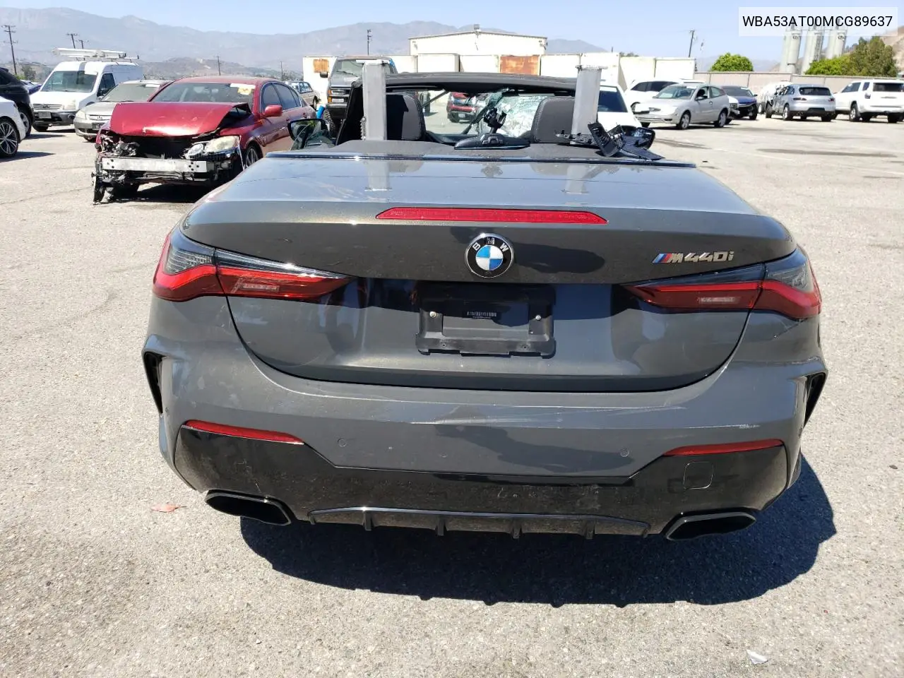 2021 BMW M440I VIN: WBA53AT00MCG89637 Lot: 64332165