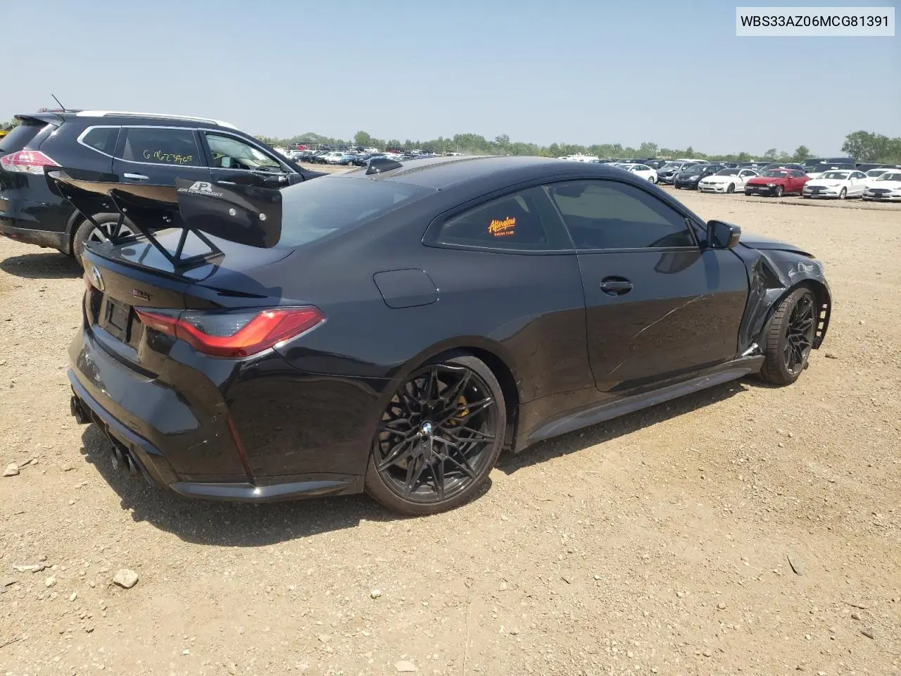 2021 BMW M4 Competition VIN: WBS33AZ06MCG81391 Lot: 64683425