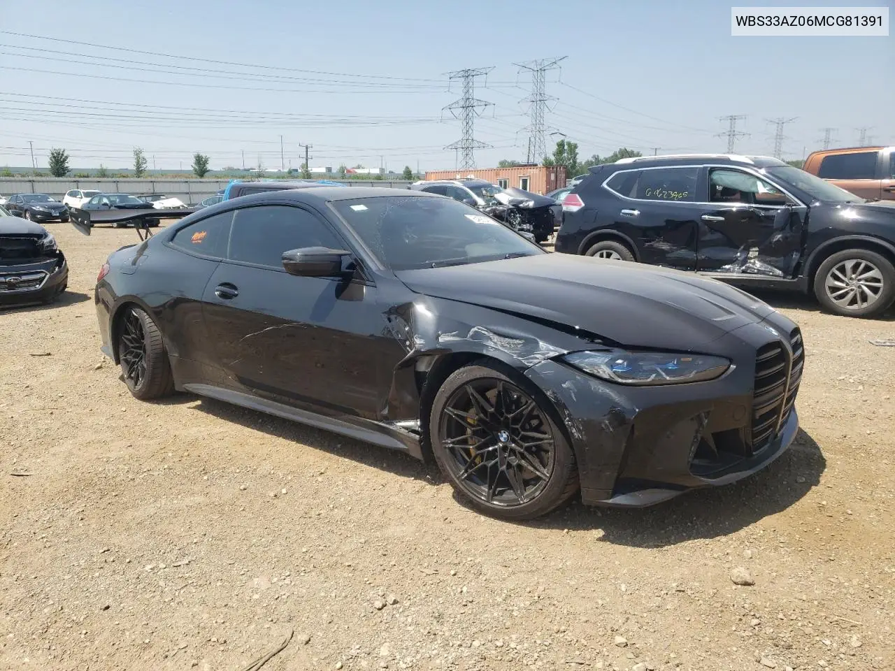 2021 BMW M4 Competition VIN: WBS33AZ06MCG81391 Lot: 64683425
